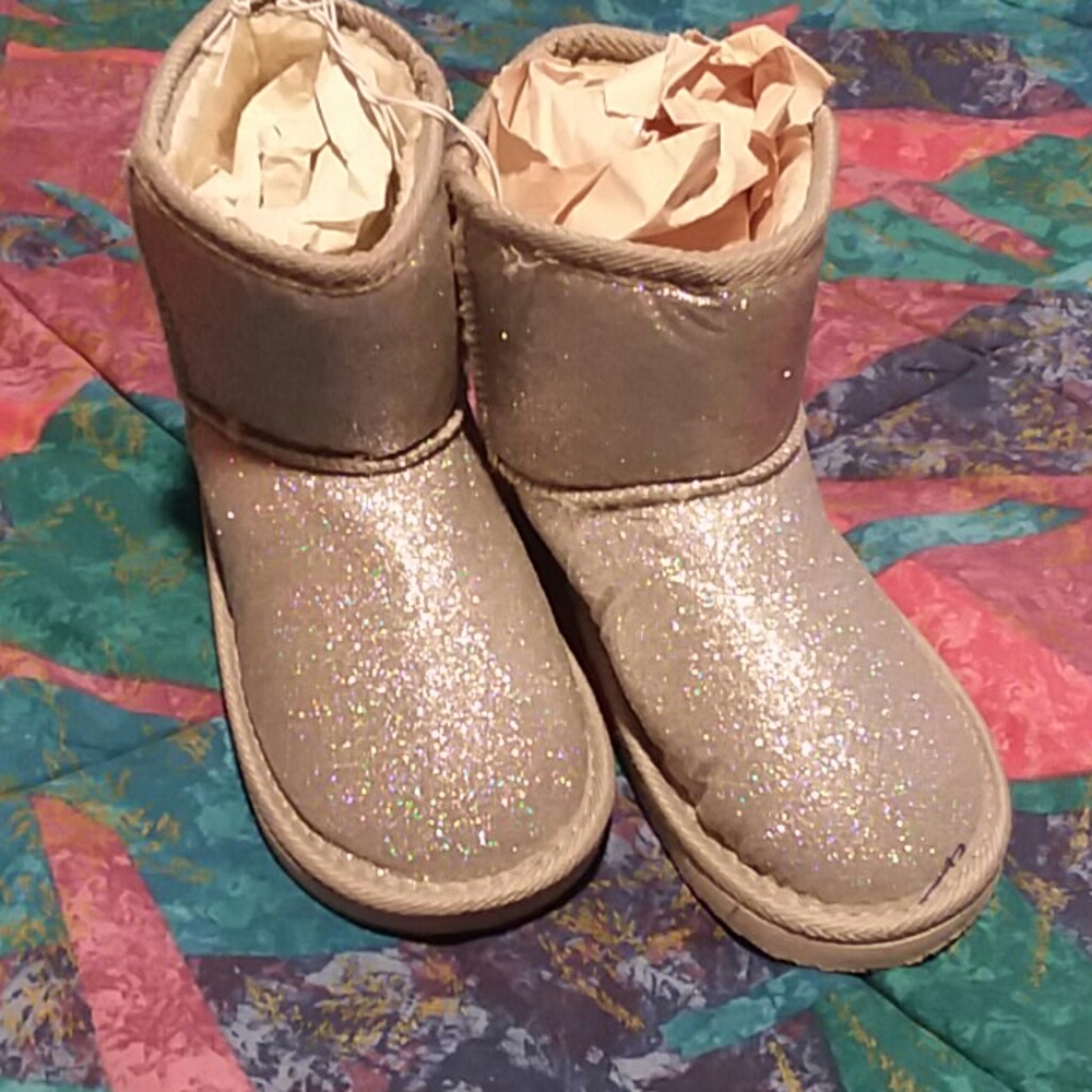 Sparkly Moon Boot Slippers